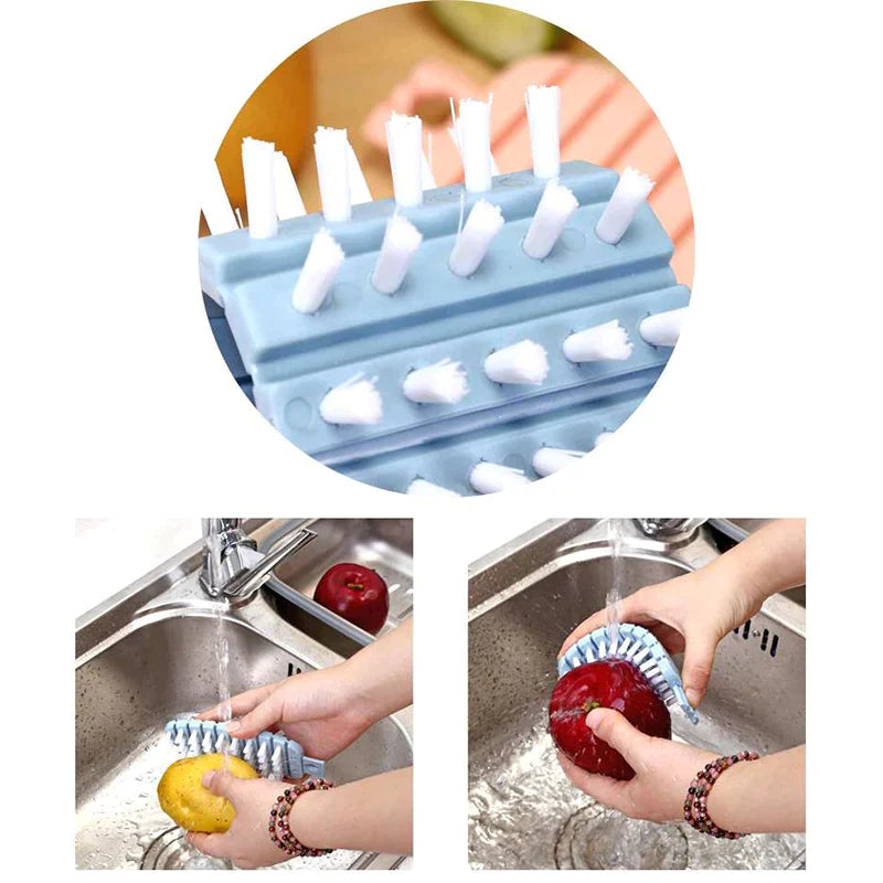 Multifunction Vegetable Fruit Cleaning Brush Flexible Potato Carrot Cucumber Cleaning Brush Kitchen Gadgets Cleaning Tools Accessories