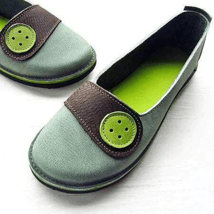 Big Size Splicing Decor Comfy Slip on Casual Flats