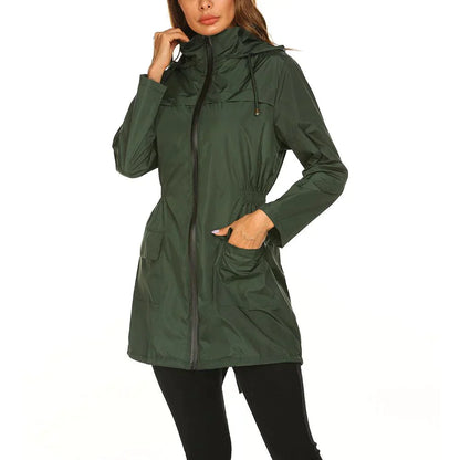 Waterproof Light Raincoat Hooded Windbreaker Mountaineering Jacket Women's Jacket